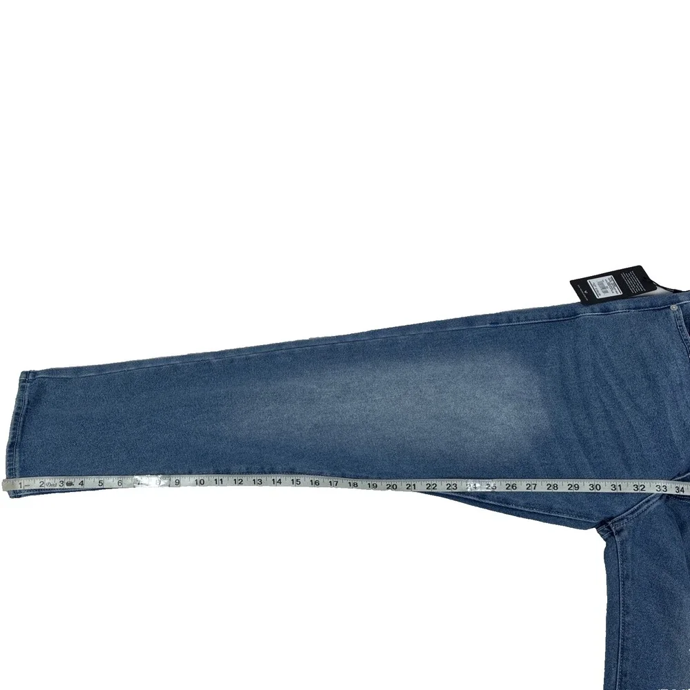 New True Religion Geno SN HS Appliqué Flap Slim Relaxed Jeans Mens 34x32 NWT